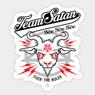 Team Satan sports Sticker
